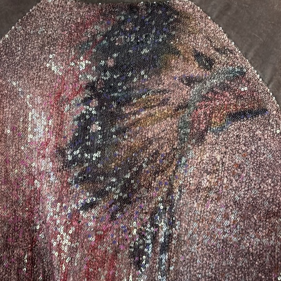 Velvet bolero sequence head dress back - Picture 2 of 6